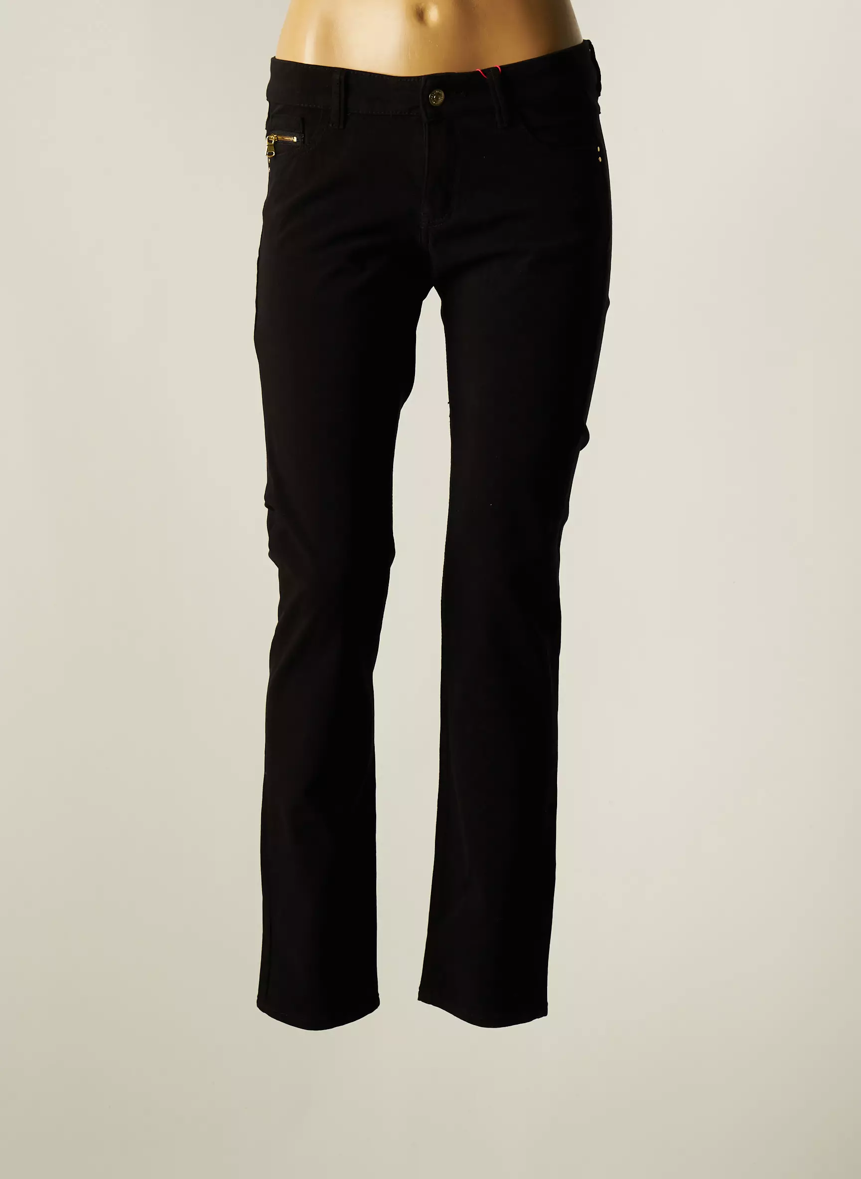 S Oliver Pantalons Slim Femme couleur noir