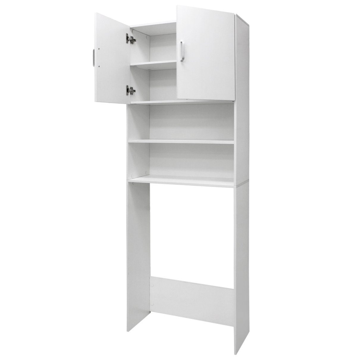 ECD Germany Waschmaschinenumbauschrank Waschmaschinenschrank 190 x 62.5 cm, weiß