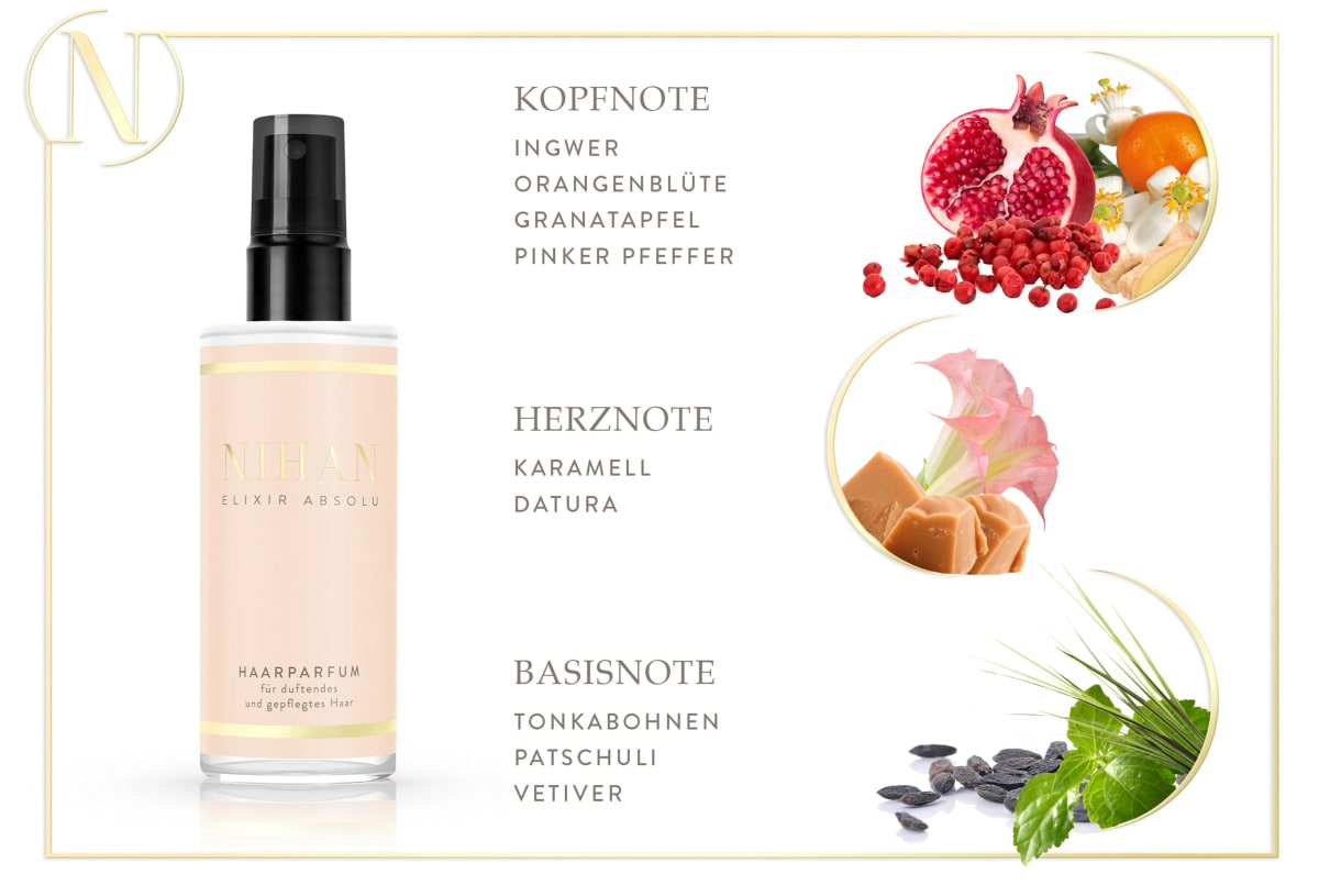 Haarparfüm Nihan Elixir absolu, 100 ml