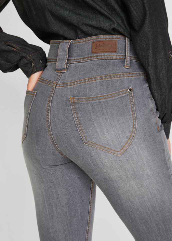 High Waist Komfort-Stretch-Jeans, Slim