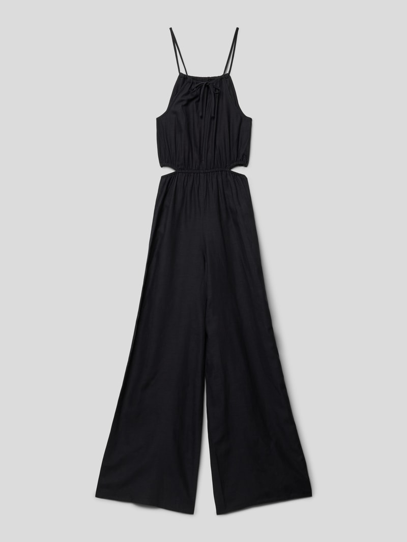 Jumpsuit mit Cut Out Modell 'pluton' in schwarz