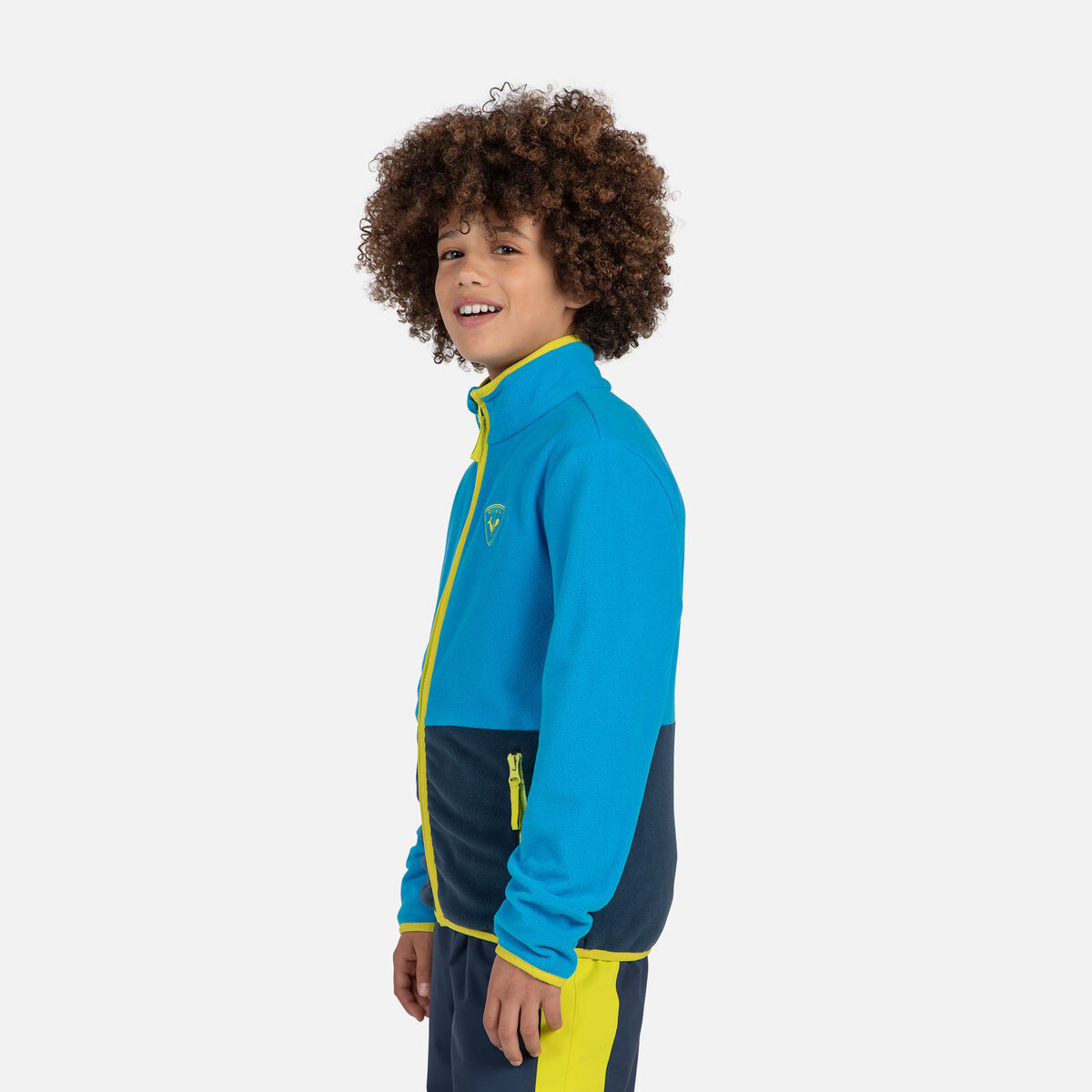 Junior-Fleecejacke mit durchgehendem Reißverschluss Strawpile