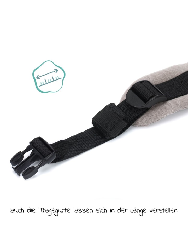 fillikid Babytrage Natural ab 3,5 -20 kg für Bauch-, Hüft und in grau günstig kaufen onesize