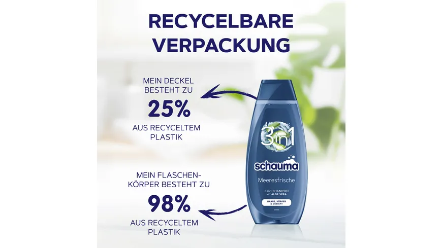 Schauma Shampoo 3in1 Meeresfrische 400 ml