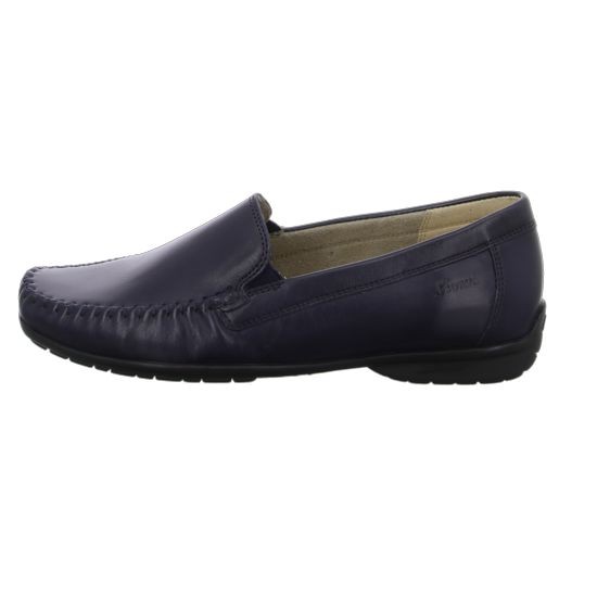 SIOUX Mokassins blau Slipper bequem
