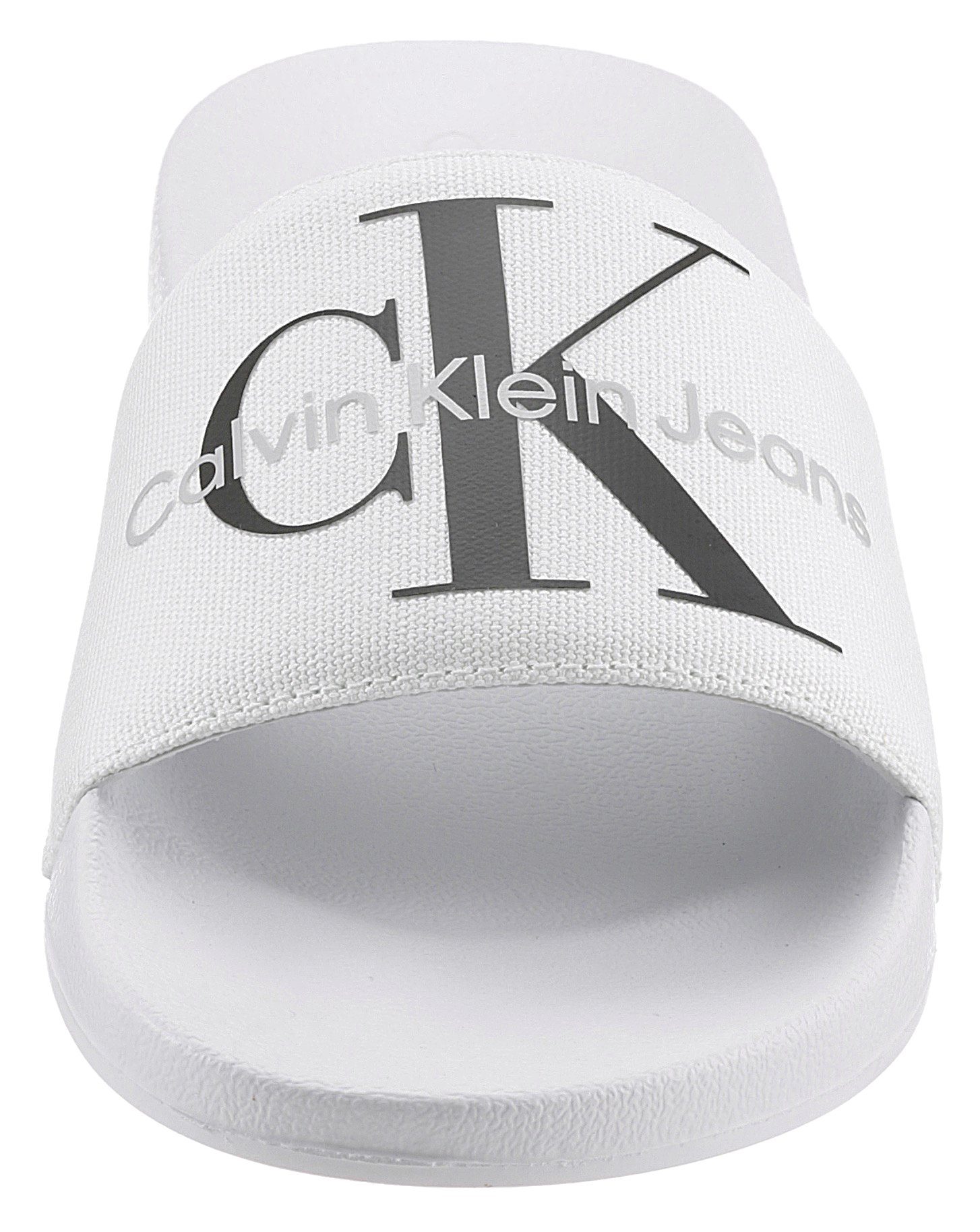 Calvin Klein Jeans Pantolette mit auffälligem Logo, E-Weite (schmal)