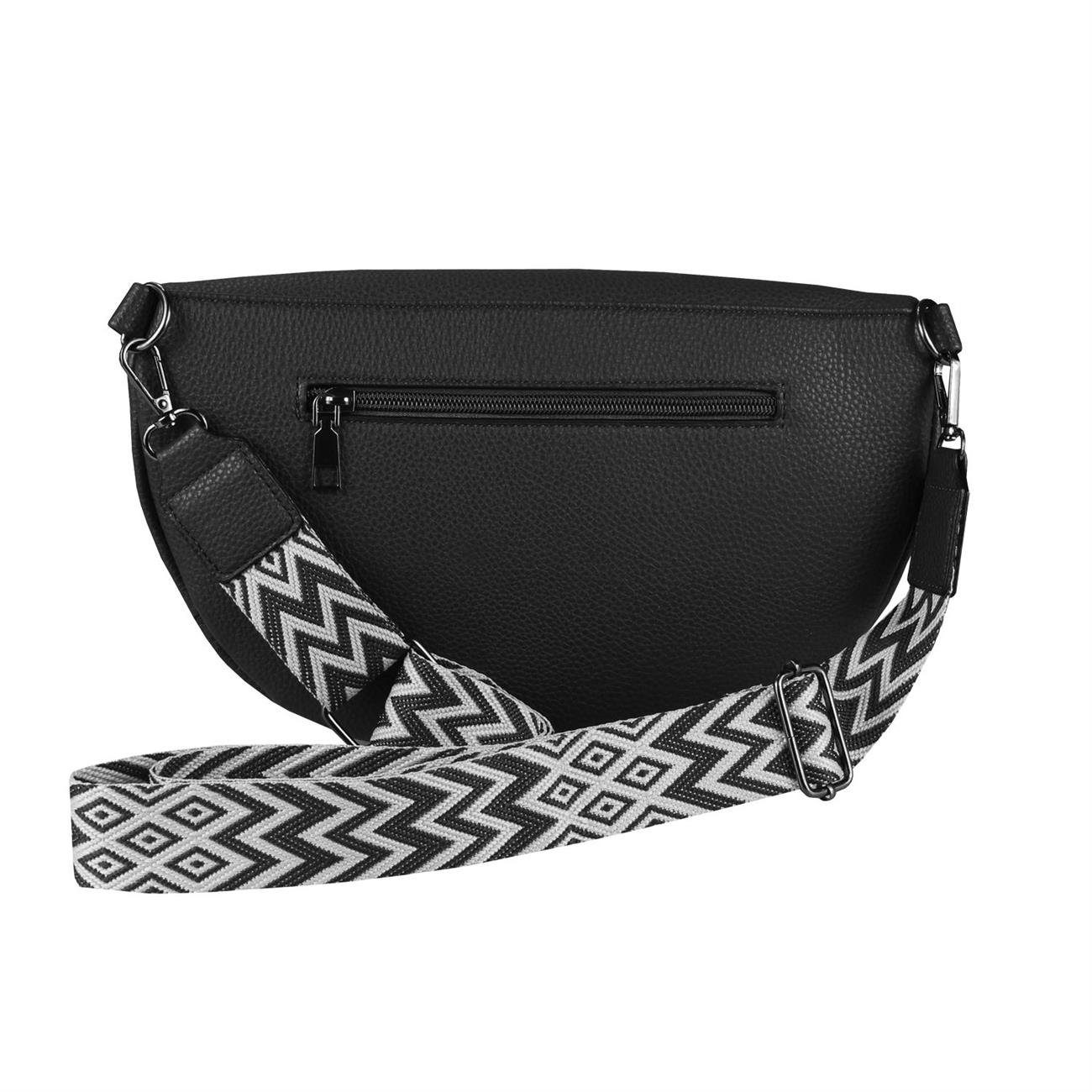 ITALYSHOP24 Bauchtasche Damen Gürteltasche Umhängetasche Bodybag Schultertasche CrossOver, Hüfttasche, Brusttasche, Crossbody, Muster Taschengurt, leicht Gewicht