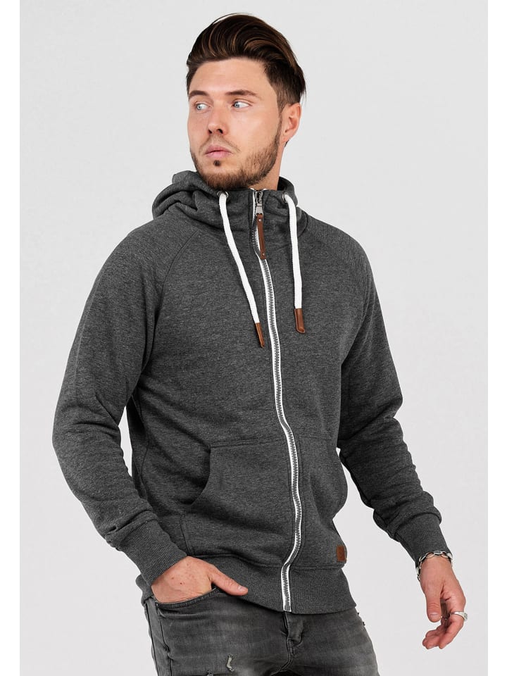 SOULSTAR Sweatjacke - MSWMODESTO Hoodie Weicher Kapuzenpullover Sweatshirt in Dunkelgrau günstig kaufen