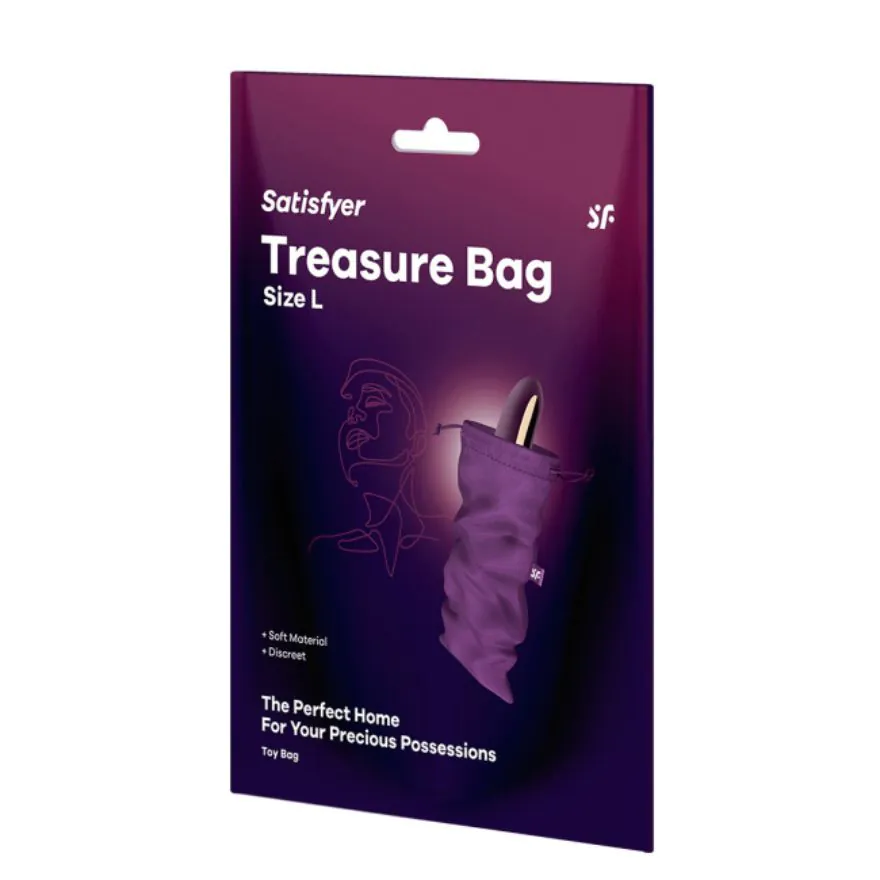 Satisfyer Treasure Bag L violet opbevaringstaske til erotisk legetøj