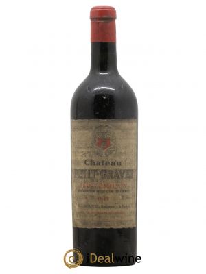 Saint-Émilion Grand Cru Château Petit Gravet 1947 - Lot de 1 Bouteille
