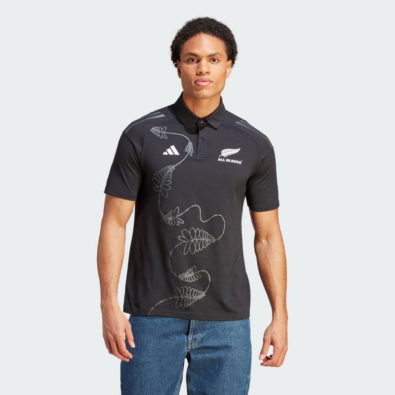 adidas All Blacks Rugby Poloshirt T-Shirt Herren