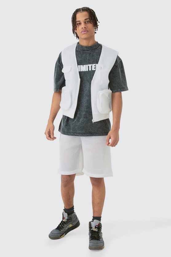 Mesh-Tanktop & Shorts