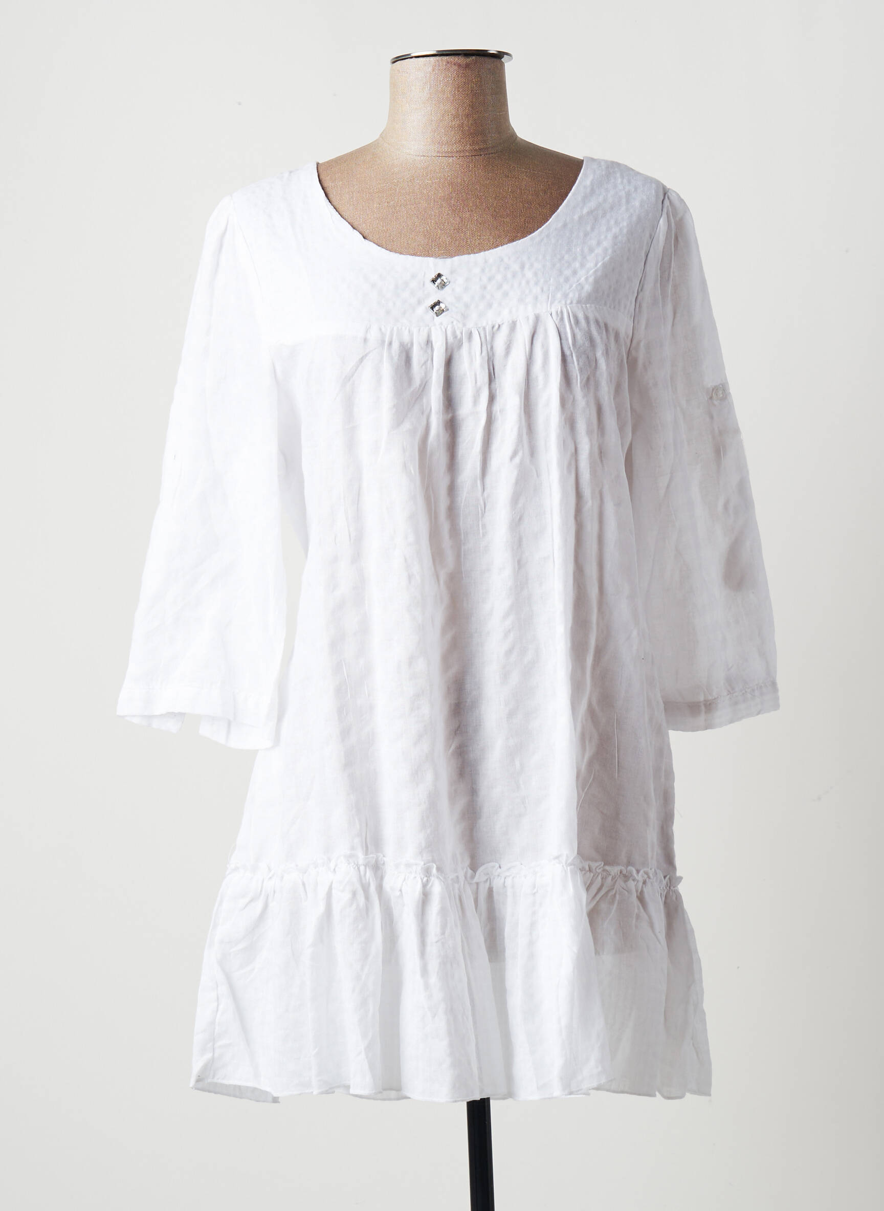 Multiples Tuniquemanchecourte Femme couleur blanc
