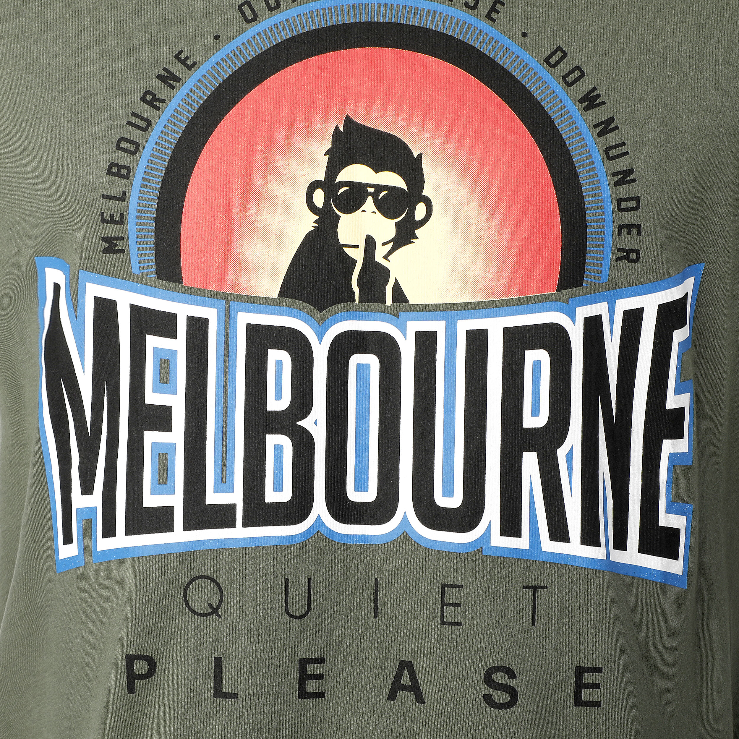 Melbourne Sunrise T-Shirt Herren - Khaki, Mehrfarbig