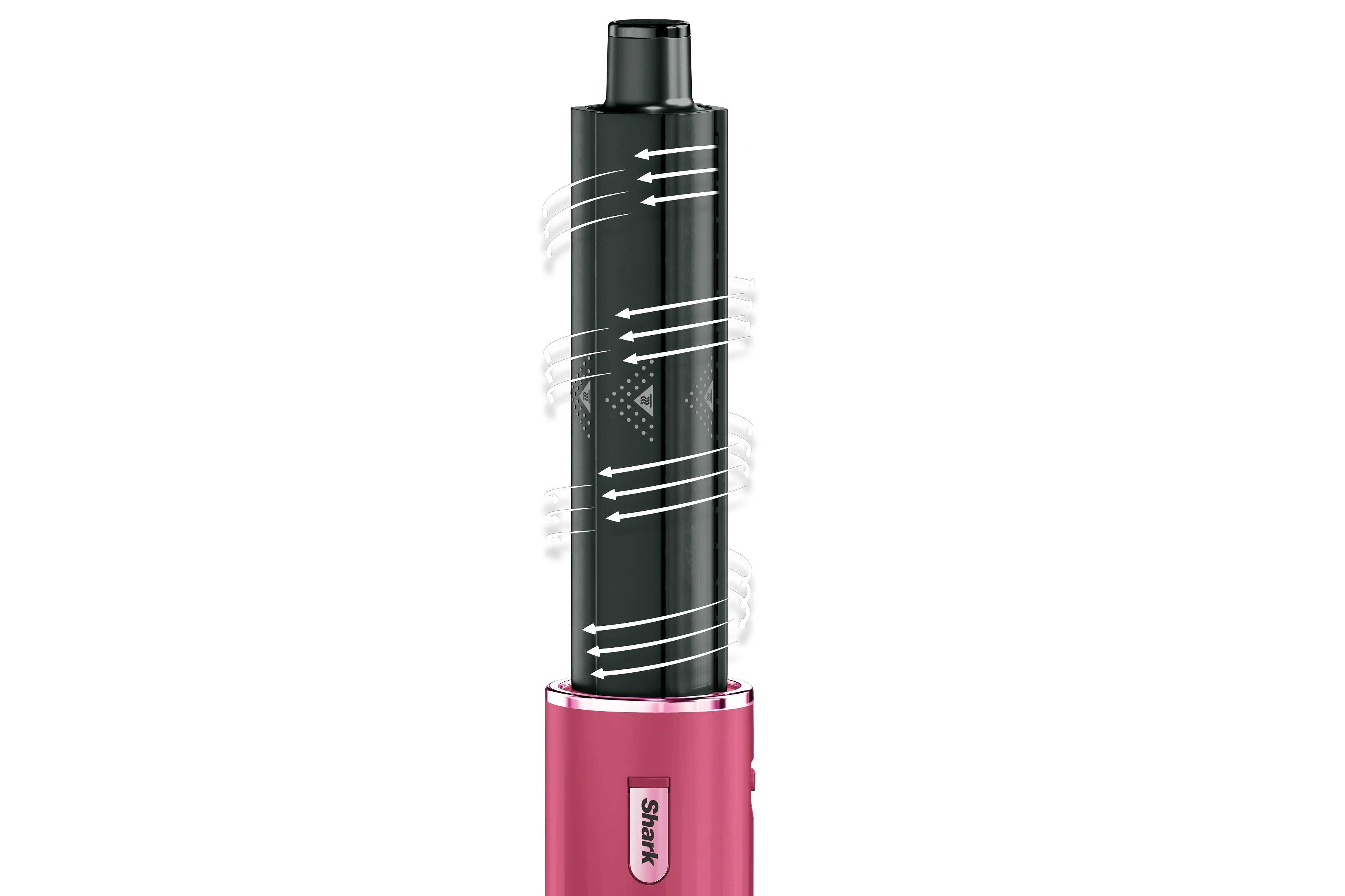 Secador y plancha de pelo FlexStyle Shark FlexStyle - Set completo - Rosa Malibu - Secador de pelo, plancha, cepillo eléctrico y difusor