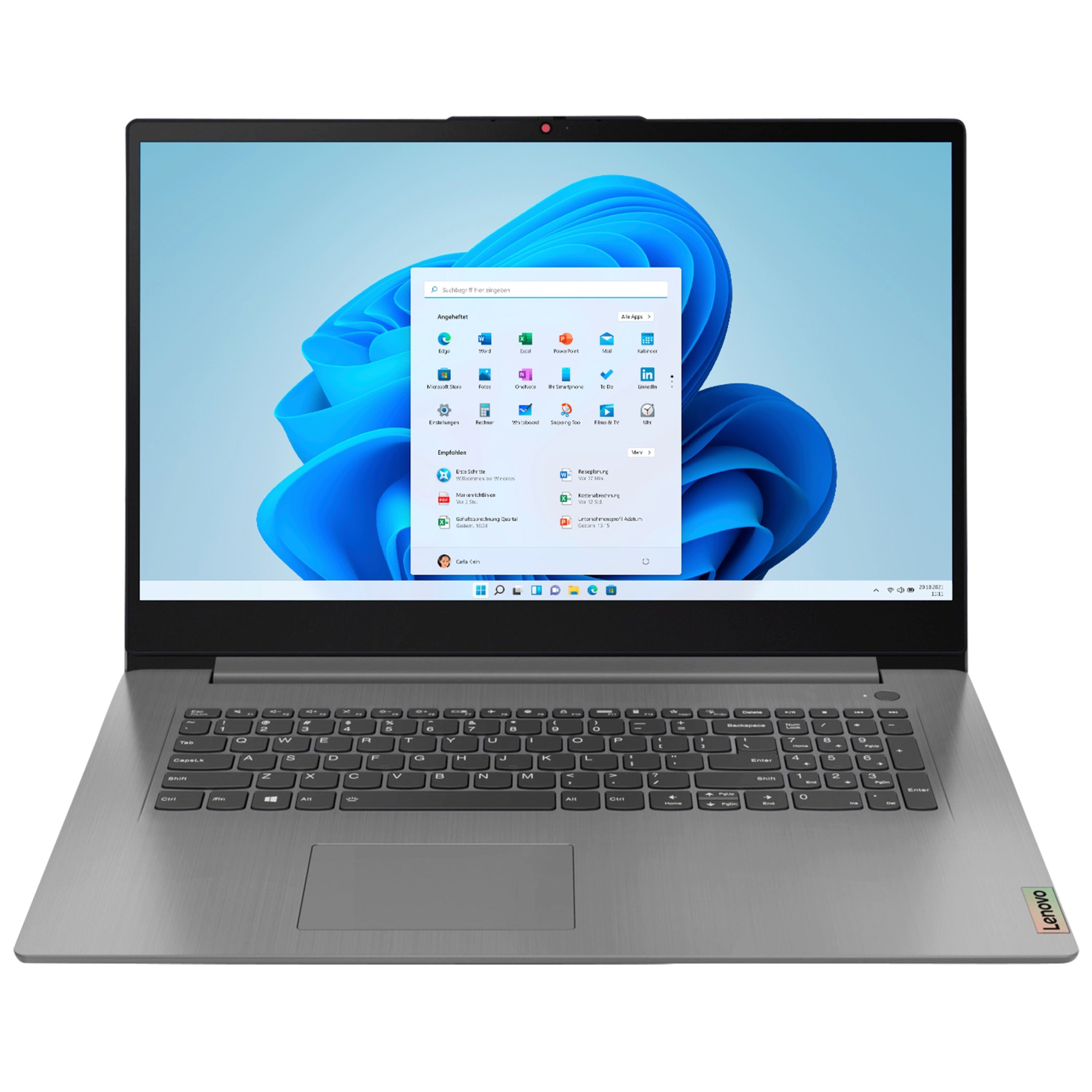 Lenovo IdeaPad™ 3 Notebook (43.9 cm/17.3 Zoll, HD+ Display Intel® Core™ i5-1135G7, Intel® Iris Xe Graphics, 512 GB SSD, Windows 10 Home)