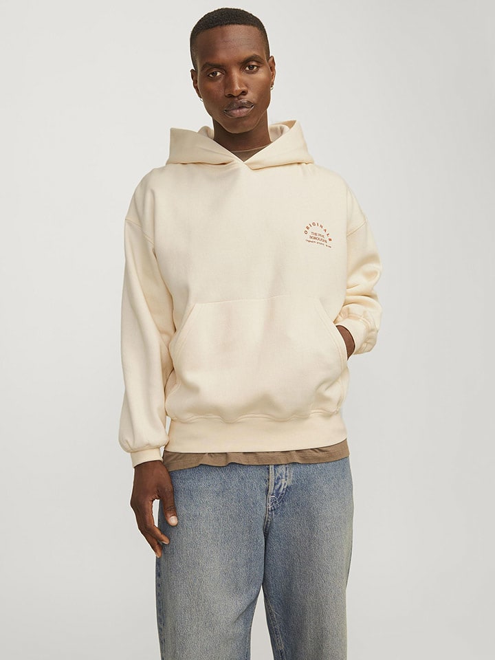 Jack & Jones Hoodie in Creme günstig kaufen