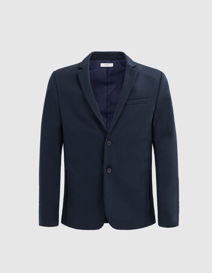 Veste marine Interlock Homme