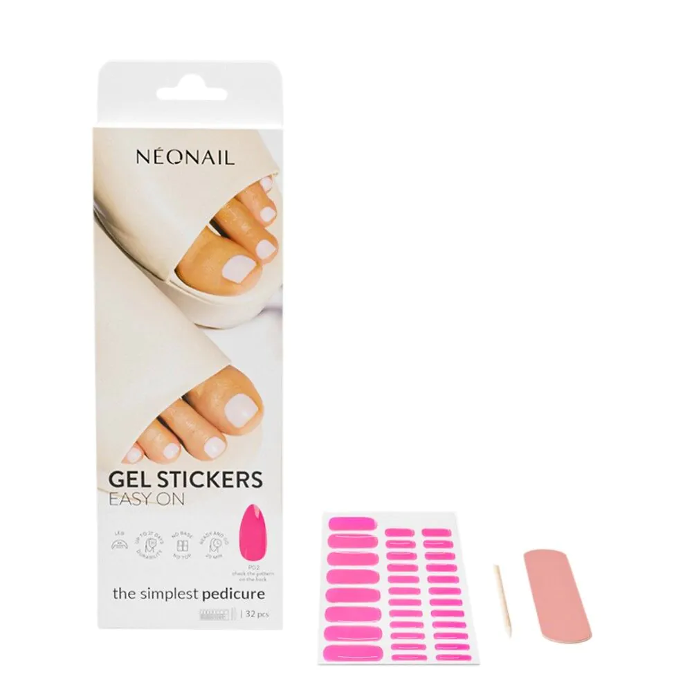 Adesivos de gel Neonail Easy On Hybrid Stickers P02 - 20 unidades