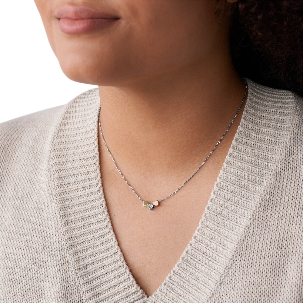 Fossil Chaînette Acier inoxydable collier