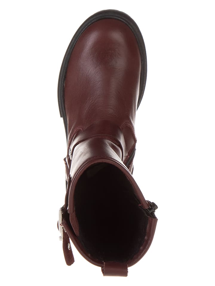 lamino Leder-Boots in Rot günstig kaufen