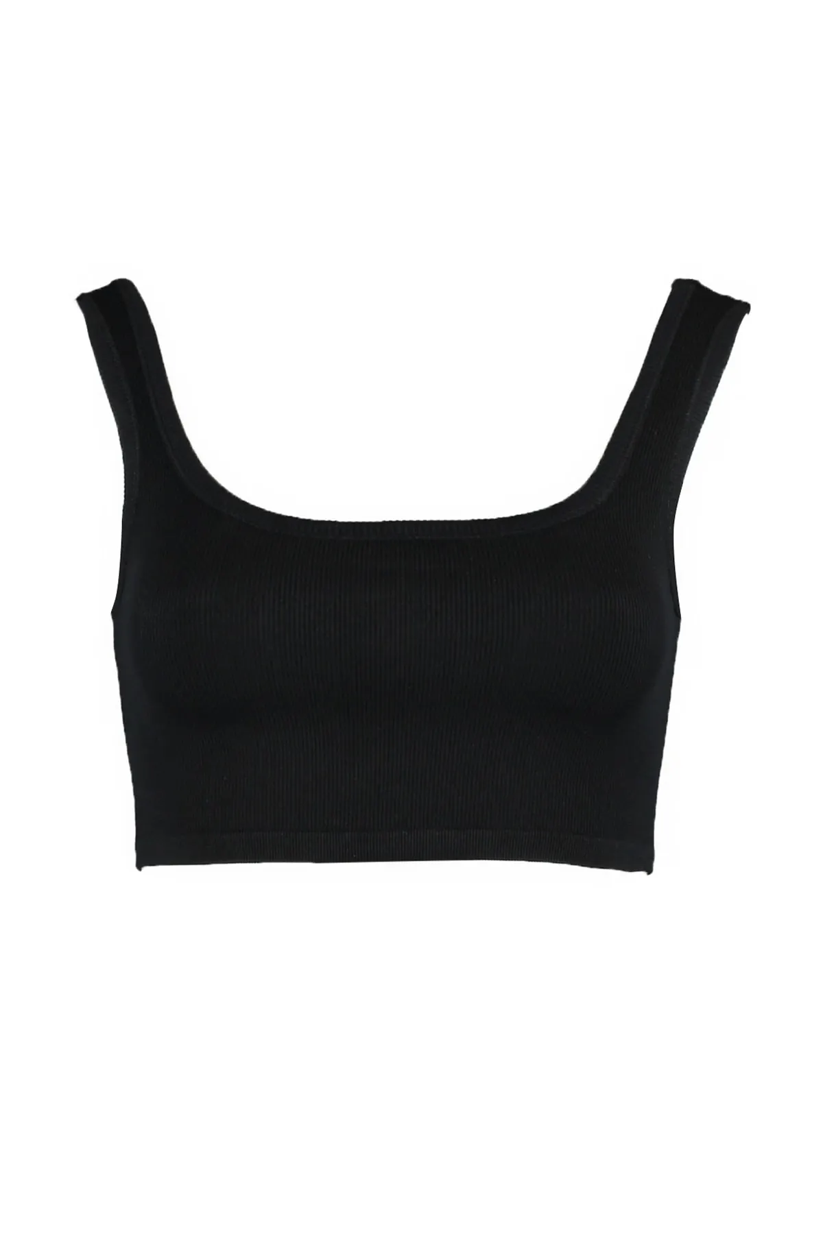 Trendyol Collection  Schwarzer nahtloser/nahtloser, leicht stützender/formender gestrickter Sport-BH TWOSS21SS0008