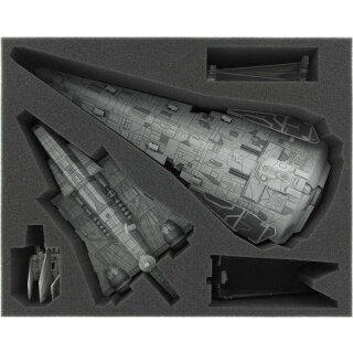 Feldherr 90 mm Full-Size Schaumstoffeinlage für Star Wars X-WING Imperiale Sturm-Korvette, Imperialer Angriffsträger, Shuttle der Lambda- und Ypsilon-Klasse