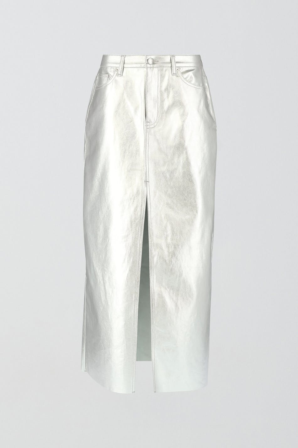 Metallic maxi skirt