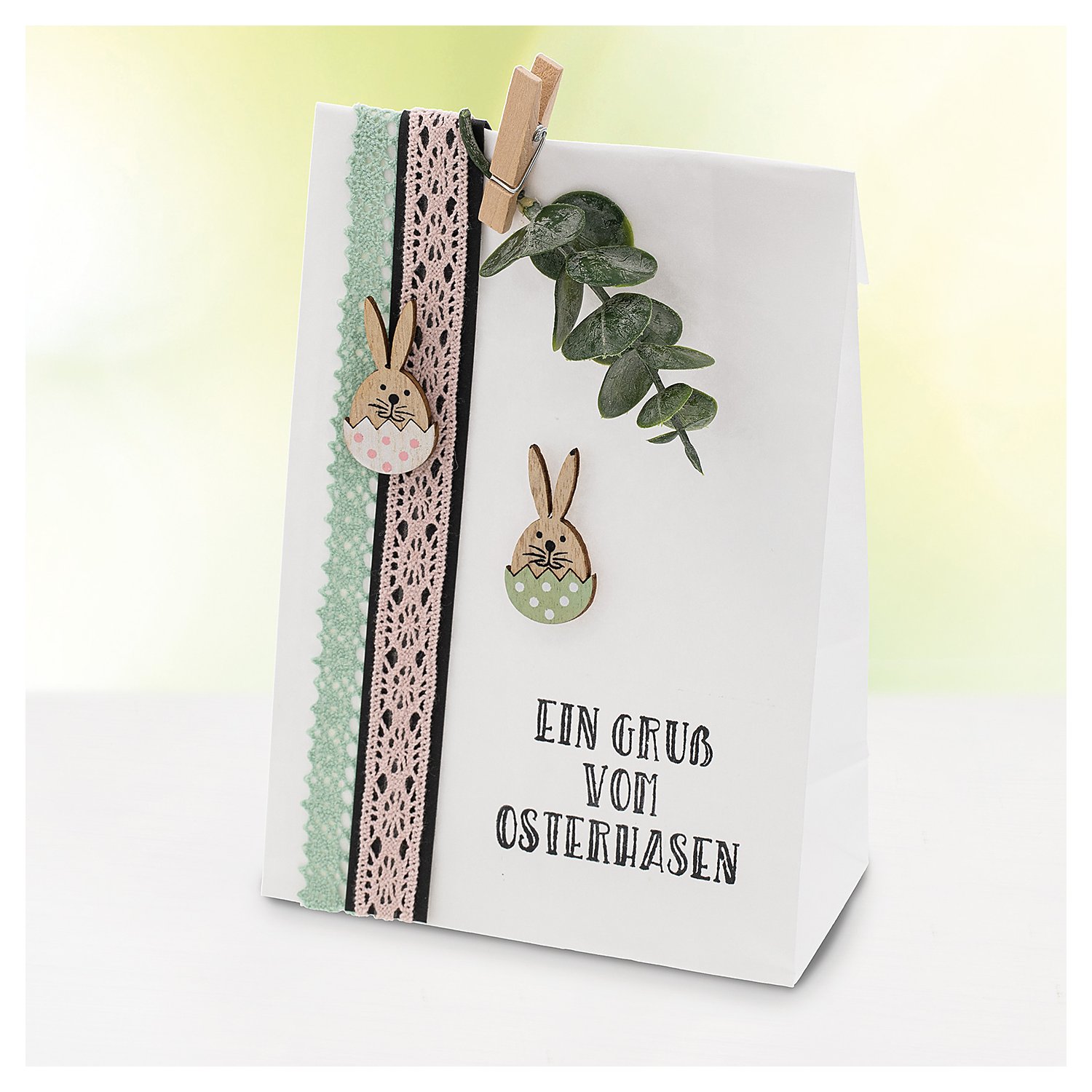 Papiertüten, weiß, 21 x 12 cm, 15 Stück