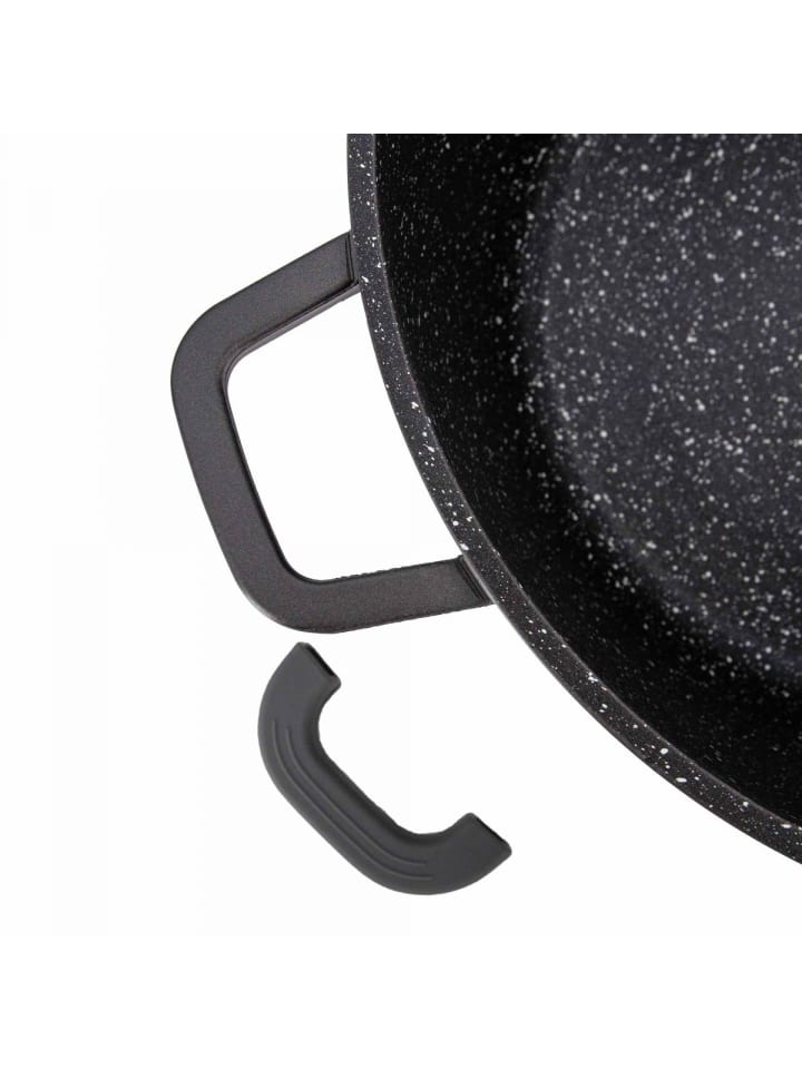 Cheffinger Tiefer Kochtopf Induktion Deckel Ø24/28cm in Schwarz günstig kaufen