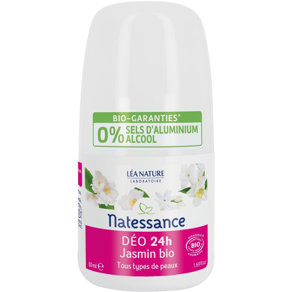natessance Déodorant 24h Jasmin Bio Déodorant