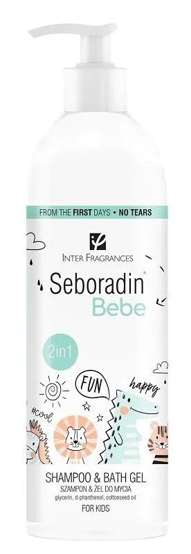 Seboradin Bebe šampūnas ir prausimosi gelis 2 viename