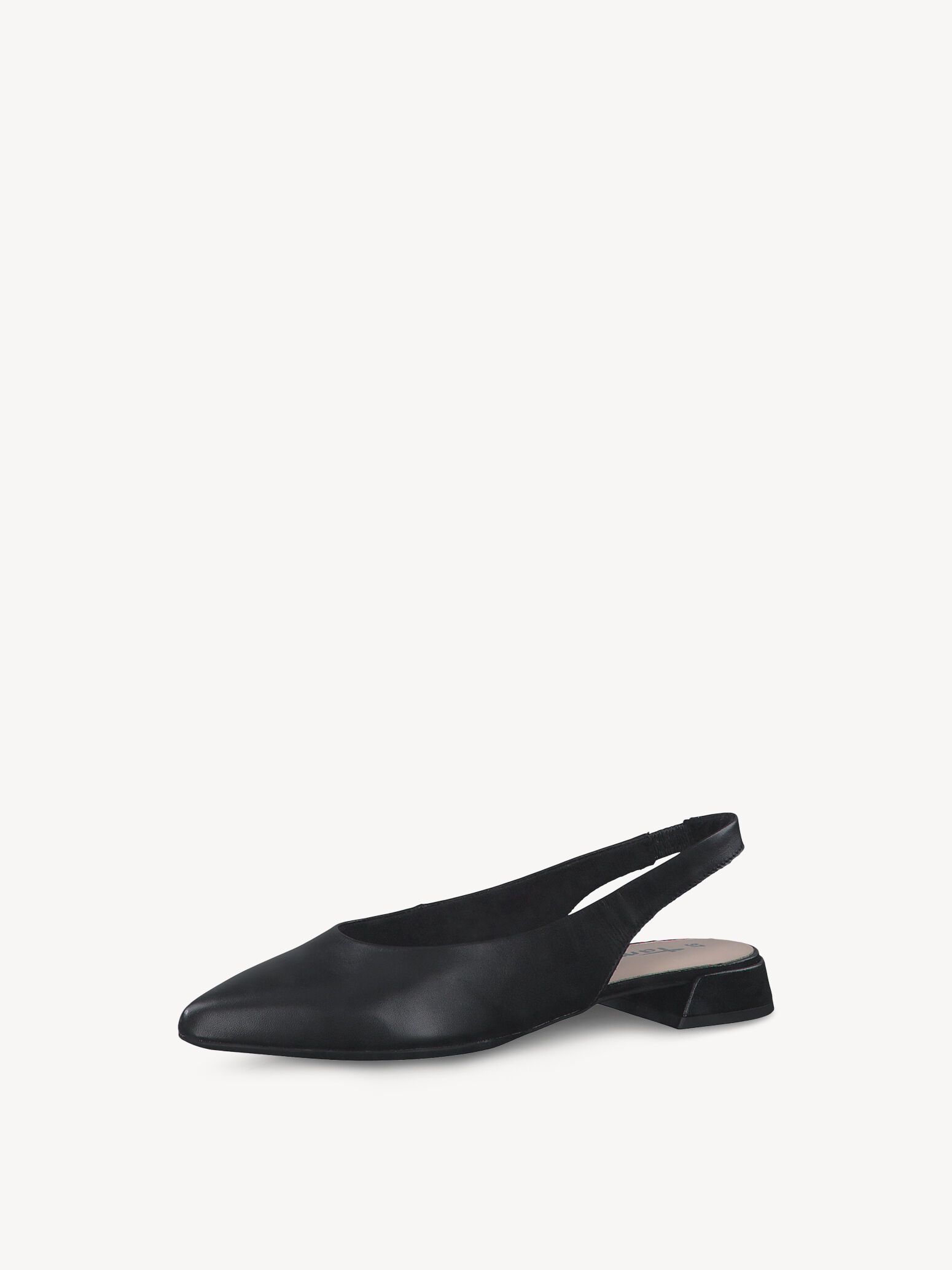 Escarpin en cuir - noir