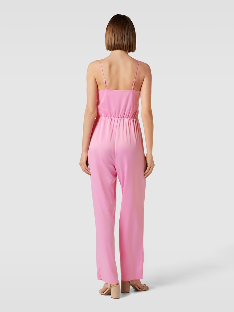 Jumpsuit mit Wasserfall-Ausschnitt Modell 'Dottea' in fuchsia