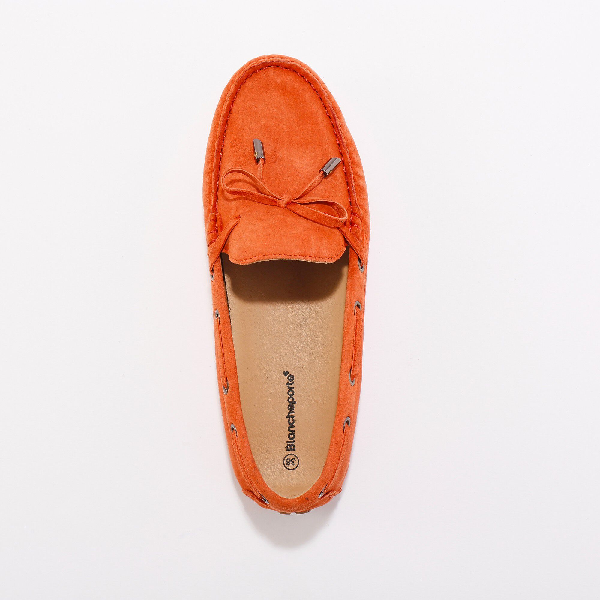 Mocassins en cuir ultra-souple à liens