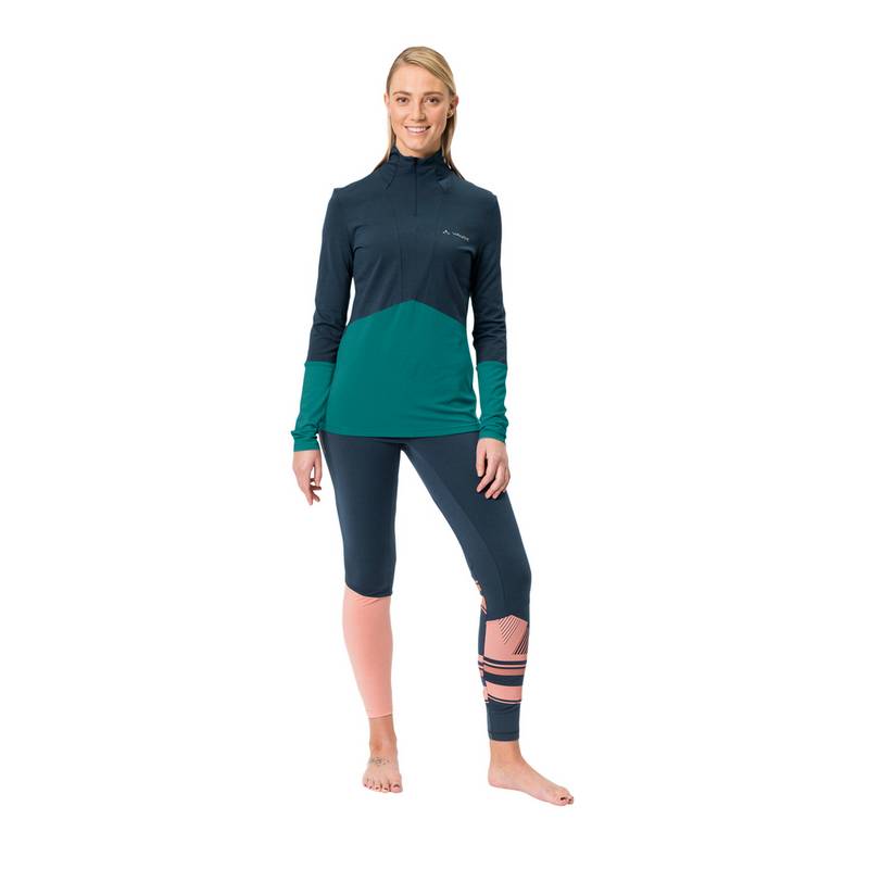 VAUDE Women's Monviso Wool Halfzip Shirt Sweatshirt Damen