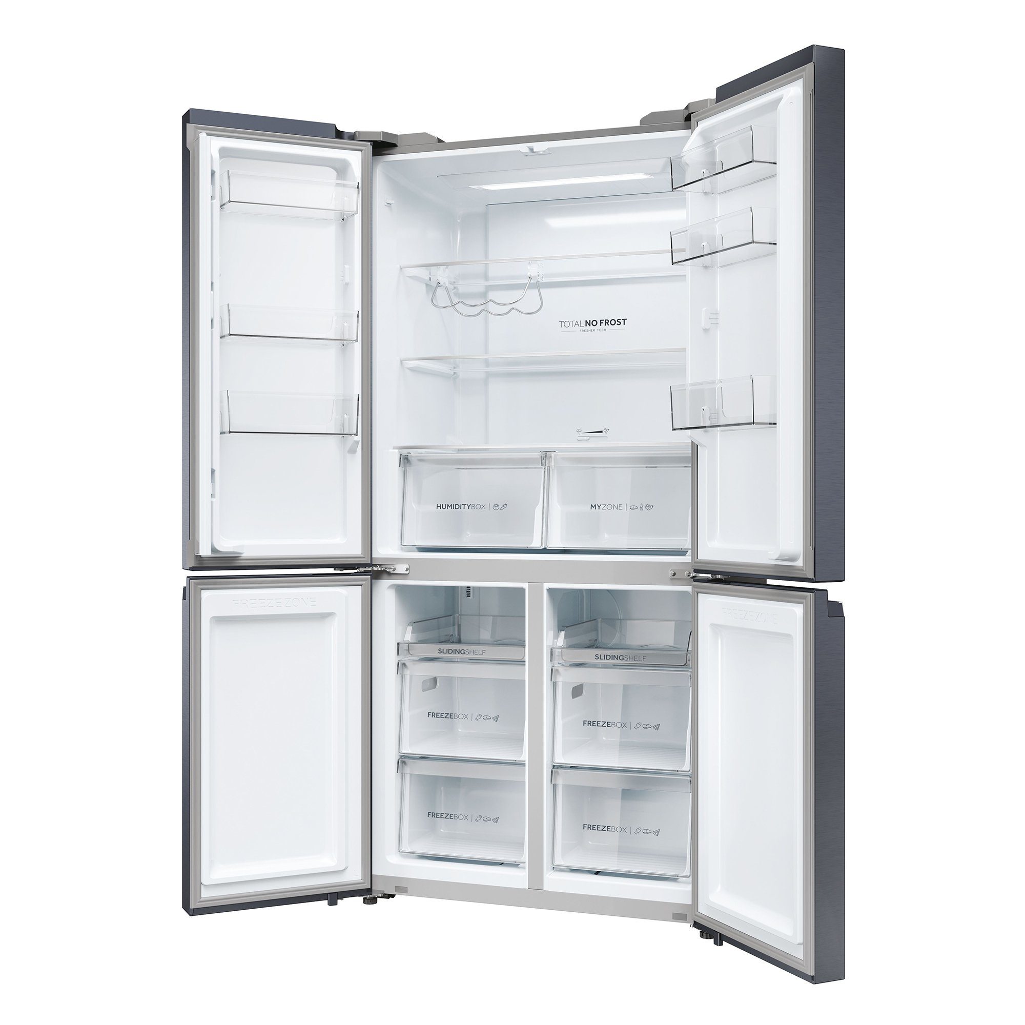 Haier French Door CUBE 90 SERIES 5 HCR5919ENMB, 190 cm hoch, 90.5 cm breit, Total No Frost, MyZone, Holiday Modus, Multi Air Flow