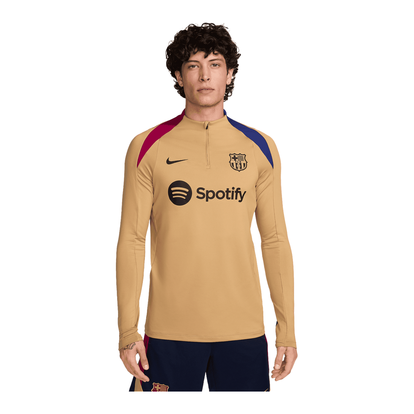 Nike FC Barcelona Strike Drill Top Sweatshirt Gold F717