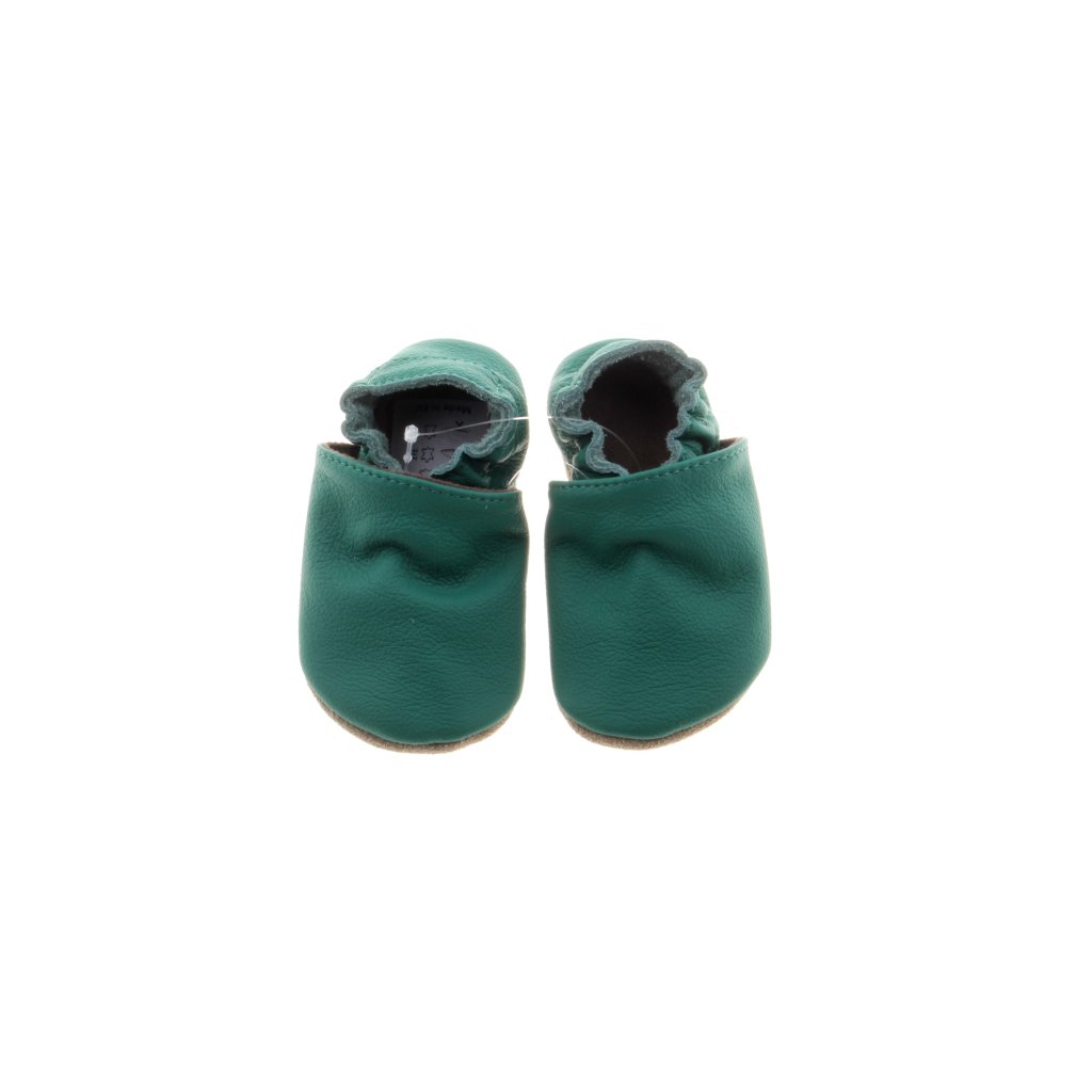 baBice Dark Green grüne Krabbelschuhe