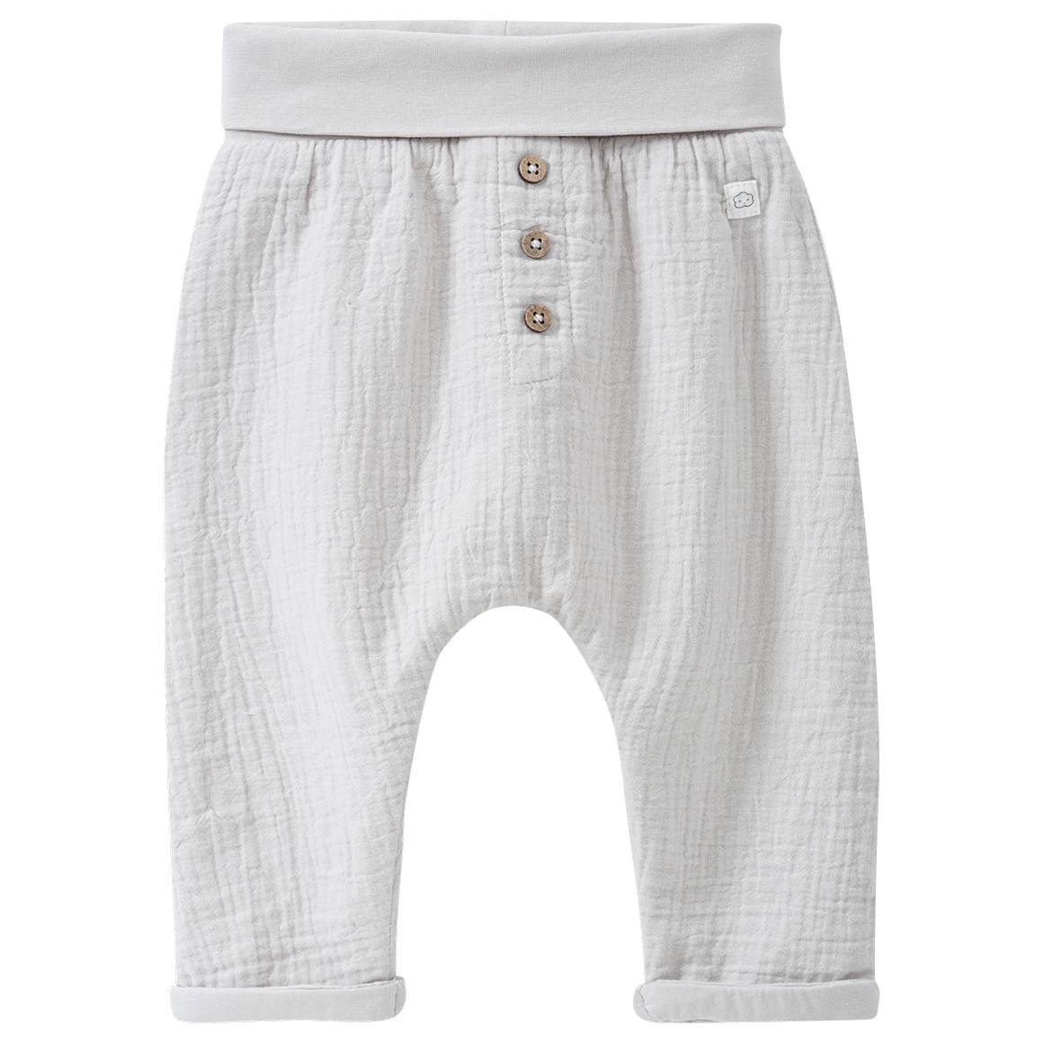 Baby Musselin-Hose mit Umschlagbund