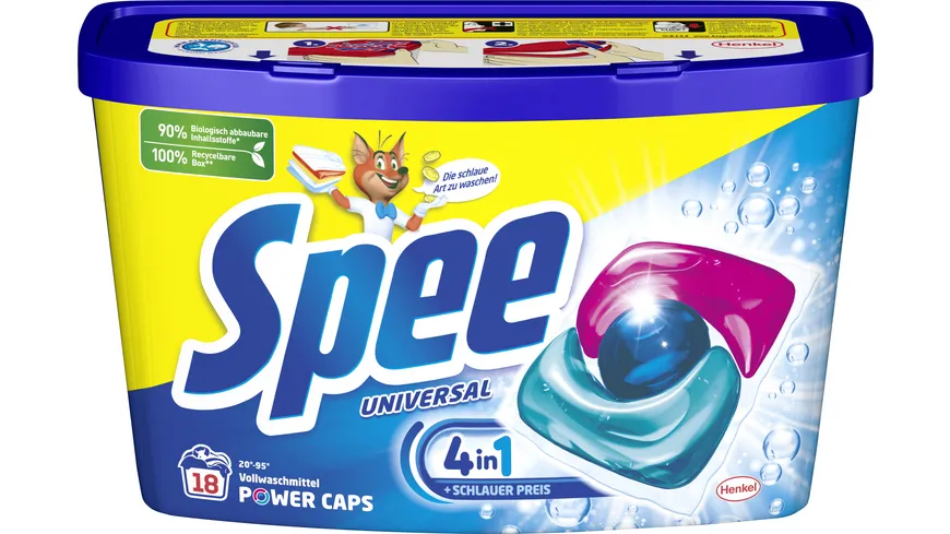 Spee Power Caps Universal Vollwaschmittel 216 g