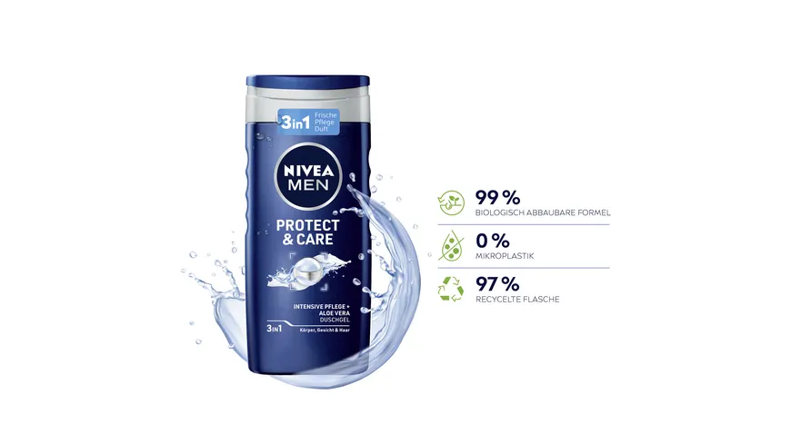 NIVEA MEN Duschgel Protect & Care 3 in 1 250 ml