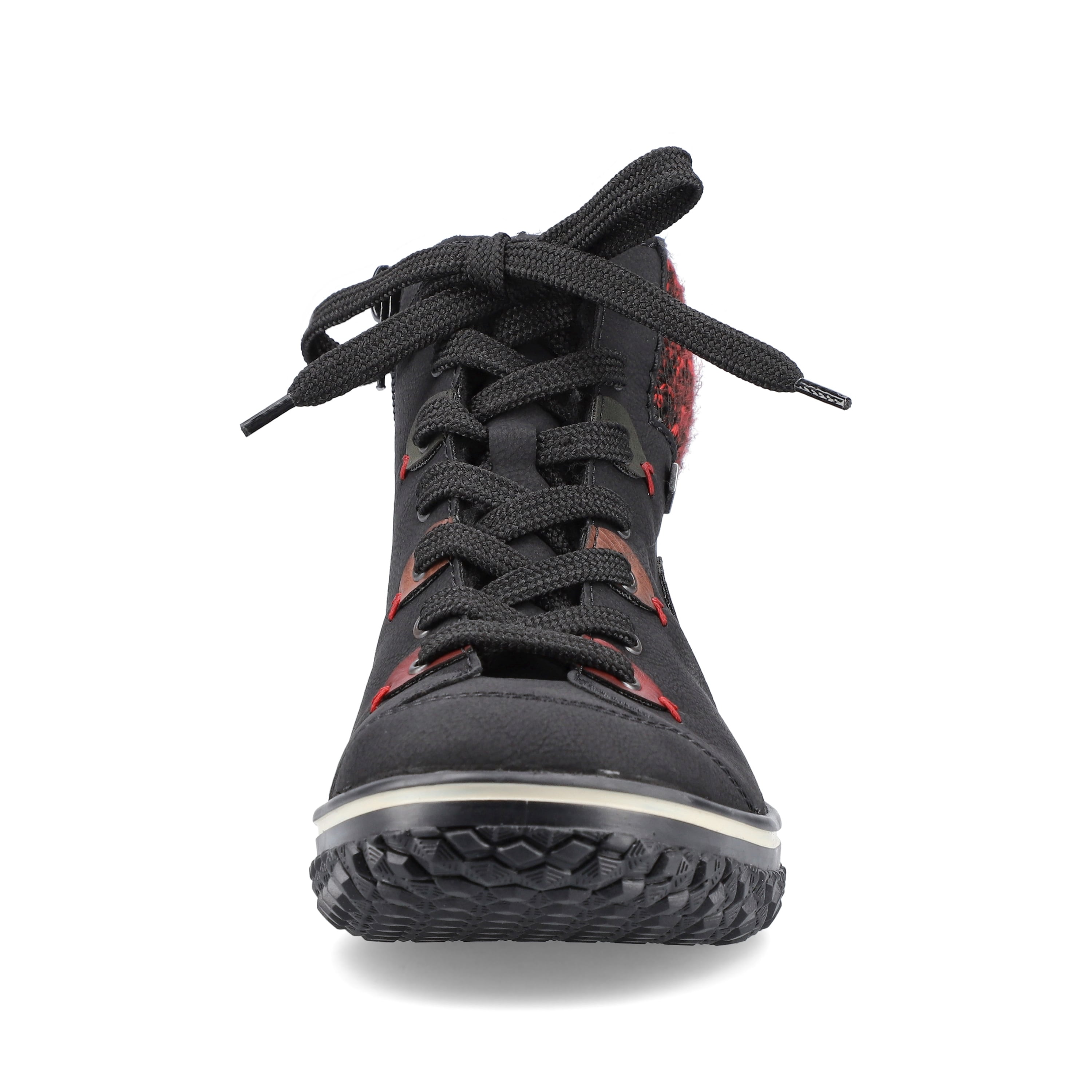 Rieker Damen Schnürschuhe graphitschwarz