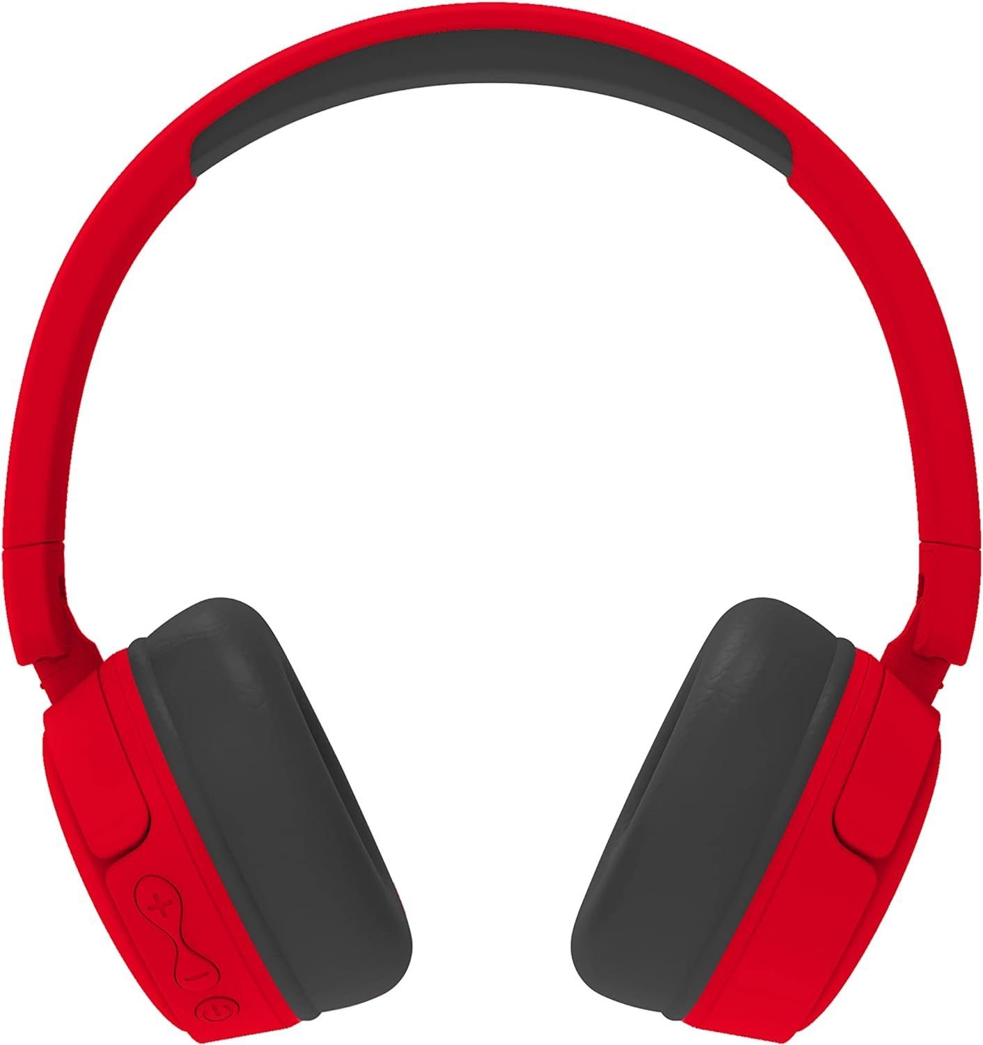 OTL Pokémon Poké Ball Kinder-Kopfhörer, kabellos, Rot Kinder-Kopfhörer (Bluetooth, Zusätzliches 3,5-mm-Audio-Sharing-Kabel im Lieferumfang enthalten)