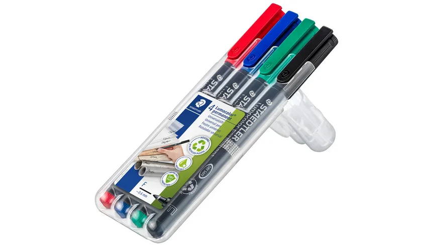 STEADTLER Feinschreiber Lumocolor® permanent Universalstift 4er Etui