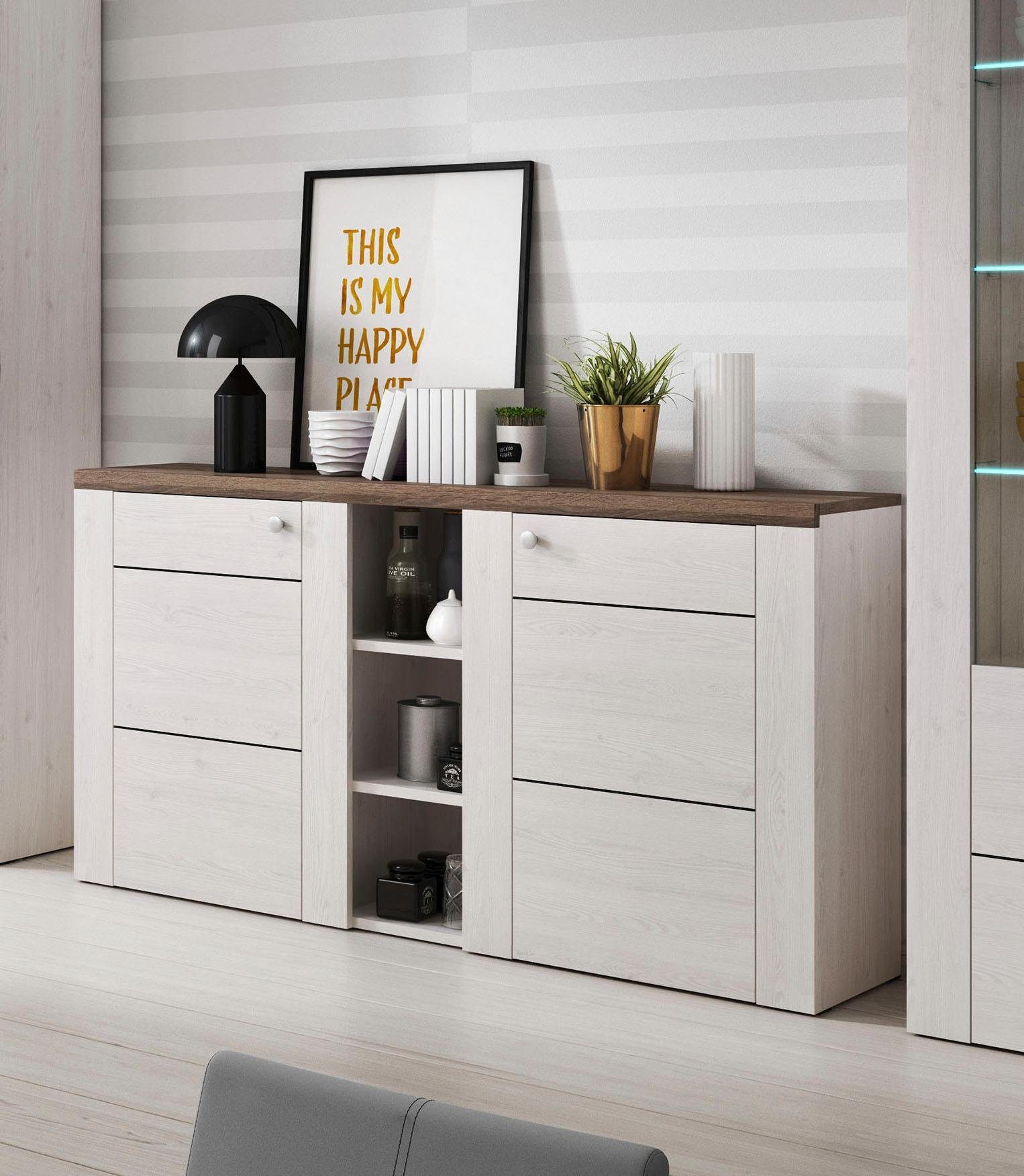 Helvetia Sideboard Larona, Breite 155 cm