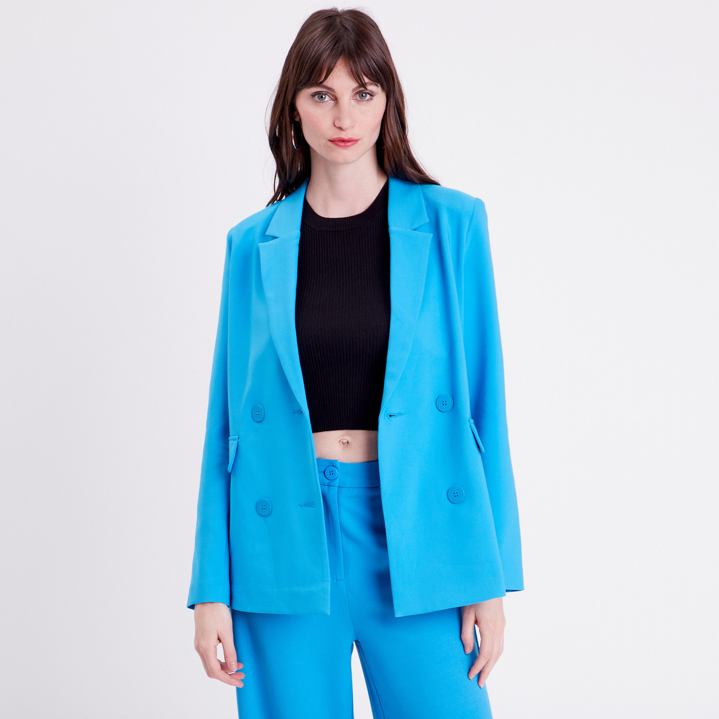 Veste blazer bleu femme | Cache Cache
