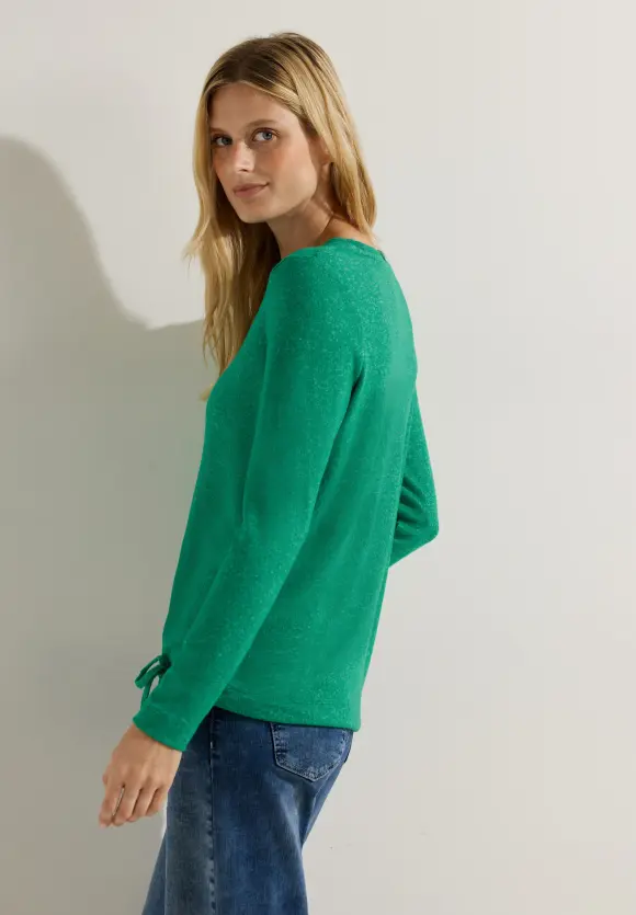 CECIL Cosy Melange Langarmshirt