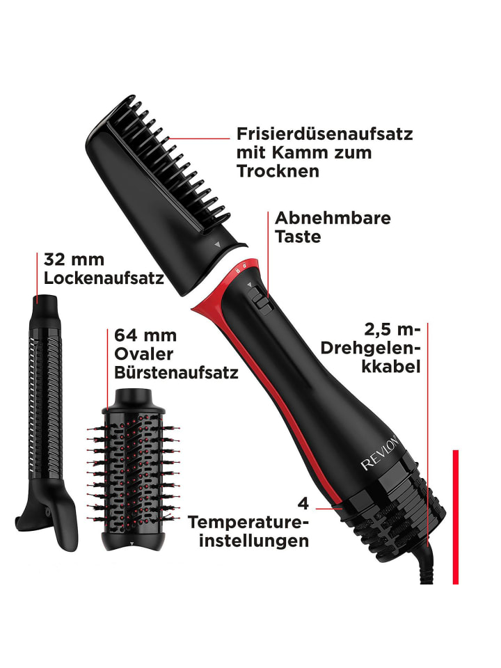 Revlon Warmluftbürste Onestep Blow-dry Multy Styler in schwarz günstig kaufen onesize