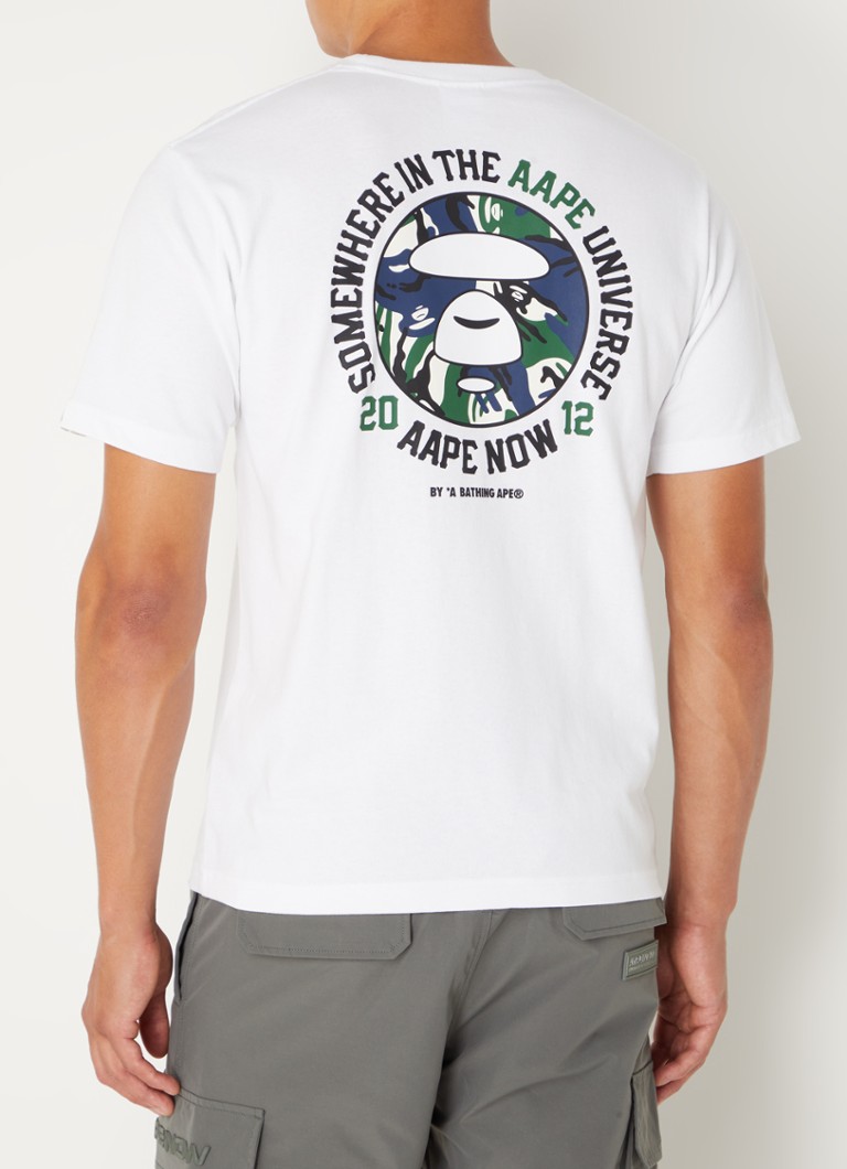 Aape T-krekls ar logotipu un apdruku aizmugurē
